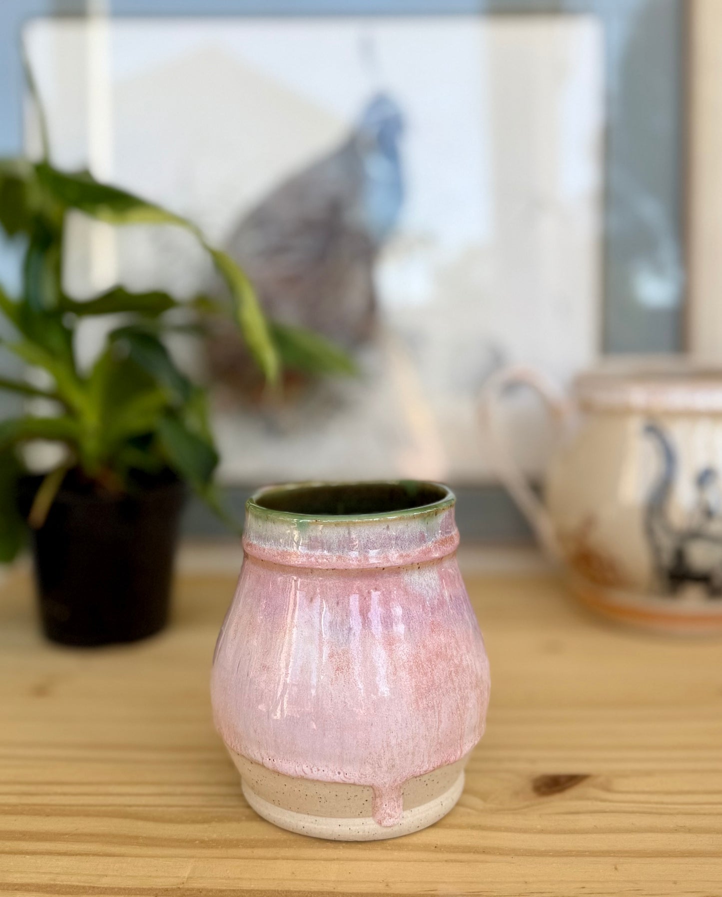 Bright Pink Basic B Mug