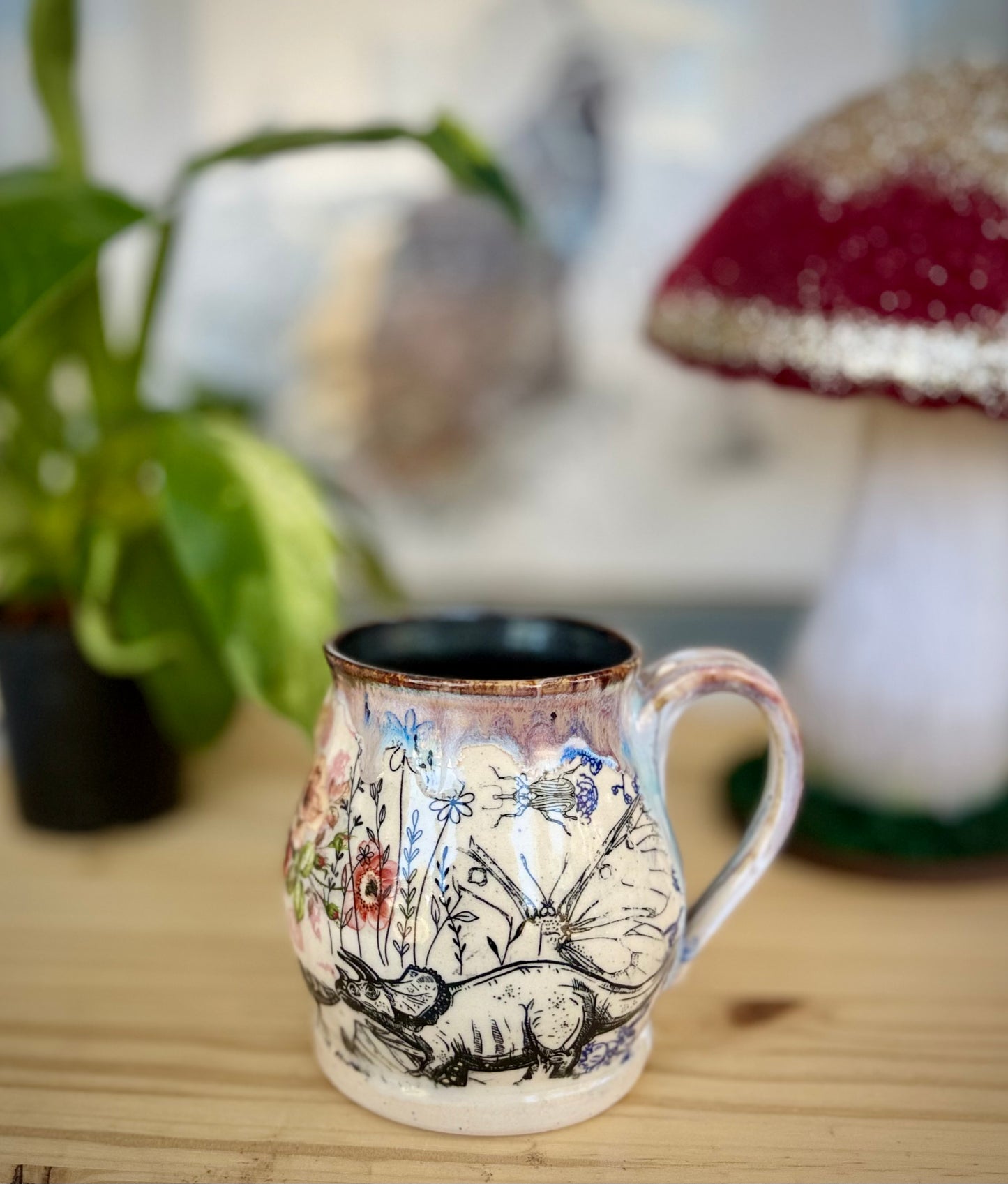 Quilted Dino Mug