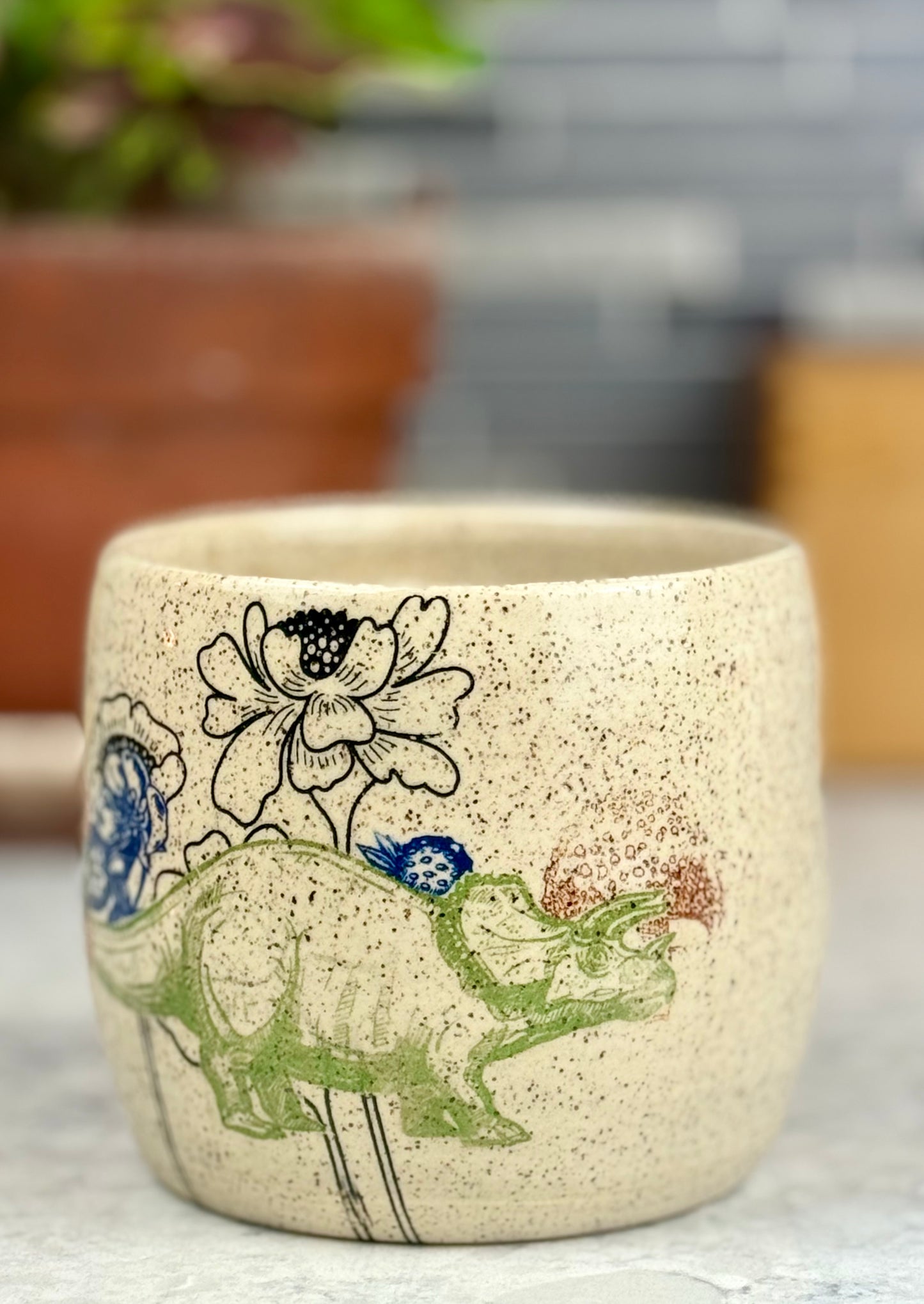 Crazy Wild Quiltish Planter