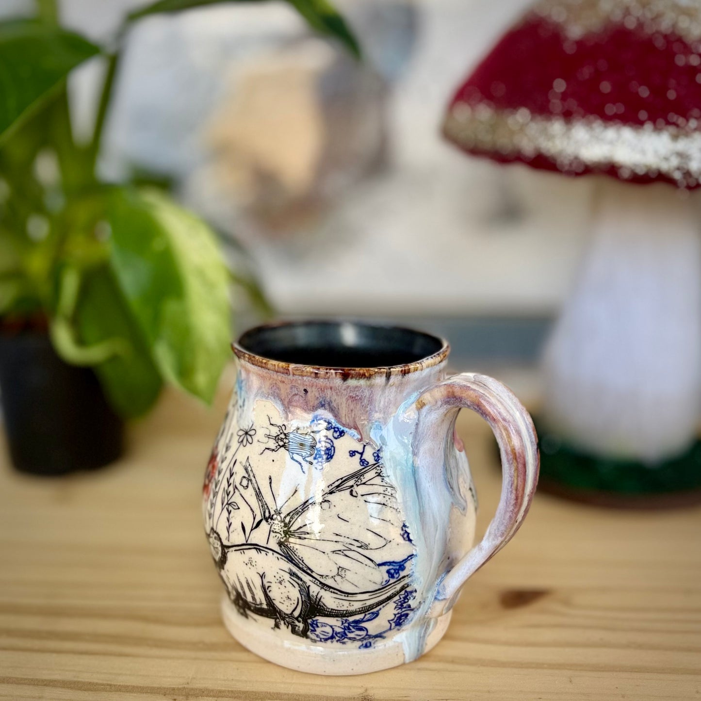 Quilted Dino Mug