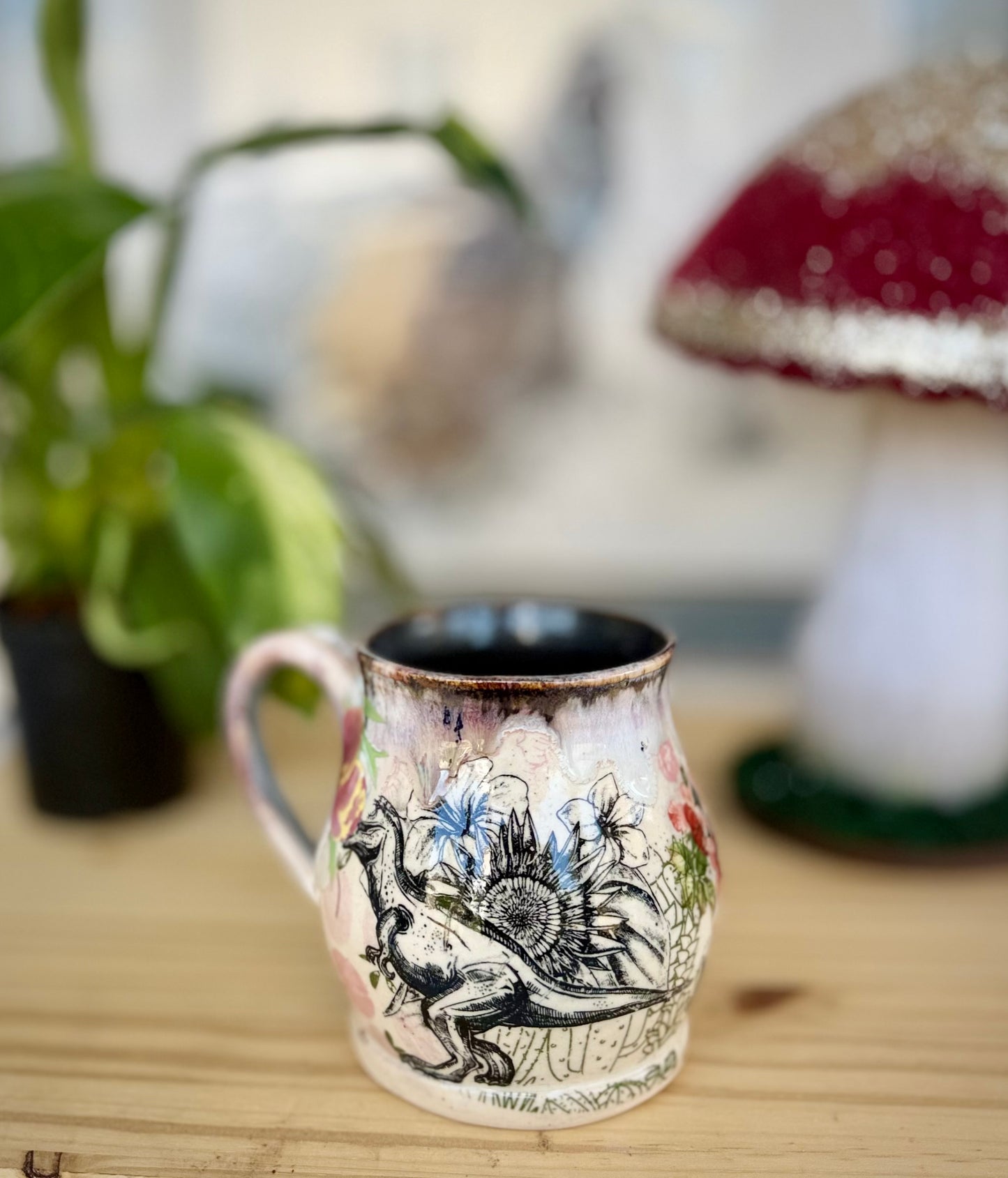Quilted Dino Mug