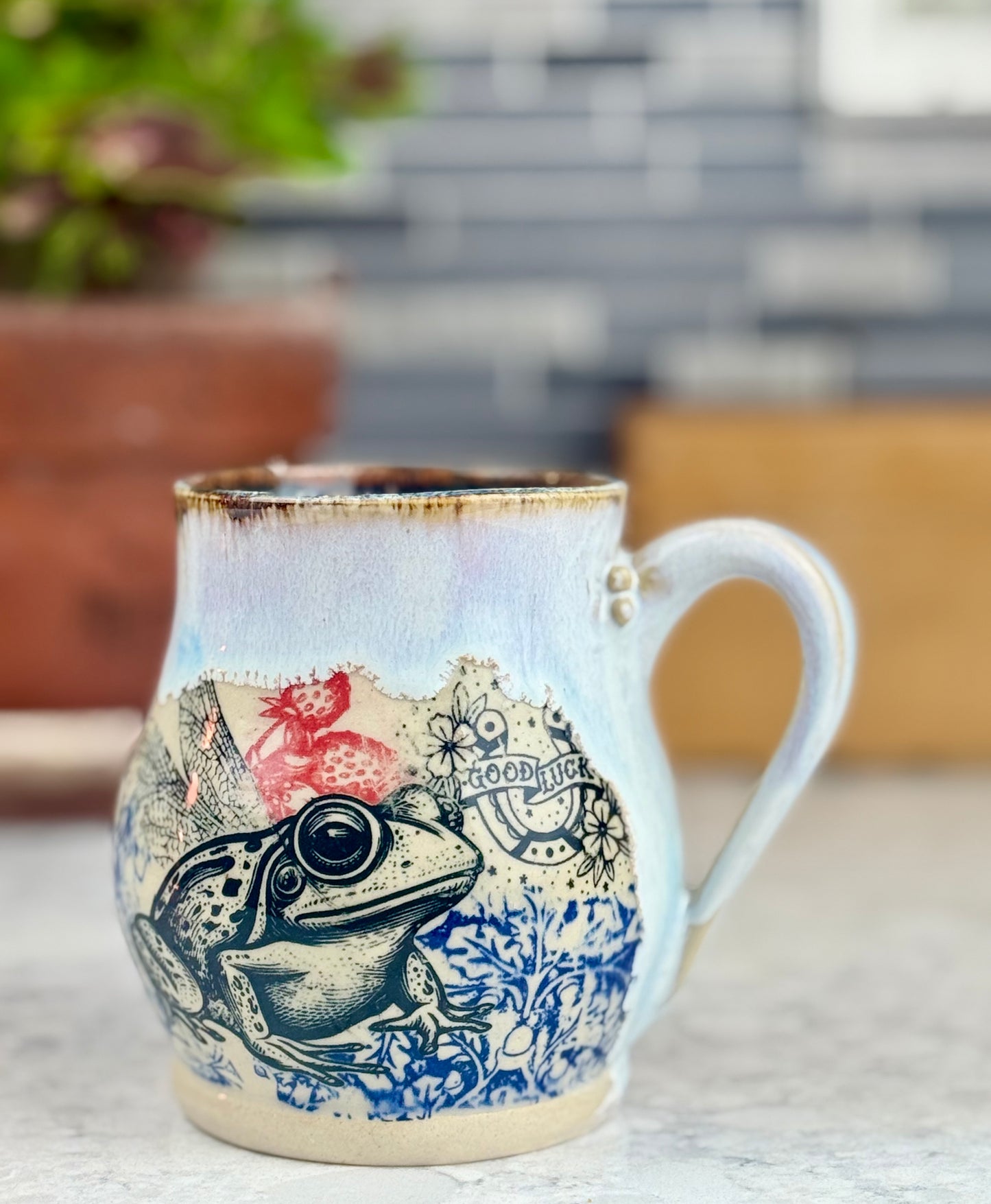 ✨Seconds✨Frog Quilt Mug