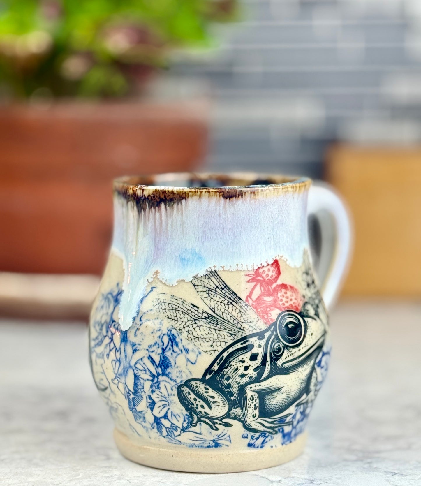 ✨Seconds✨Frog Quilt Mug