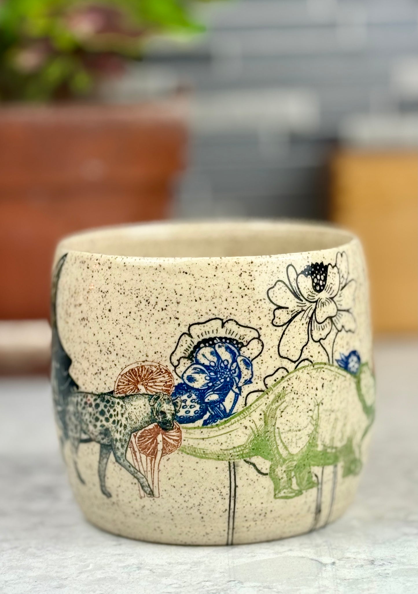 Crazy Wild Quiltish Planter